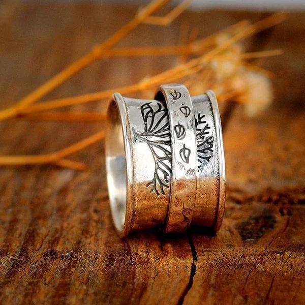 Tree of Life Spinner Meditation Ring - Image 4