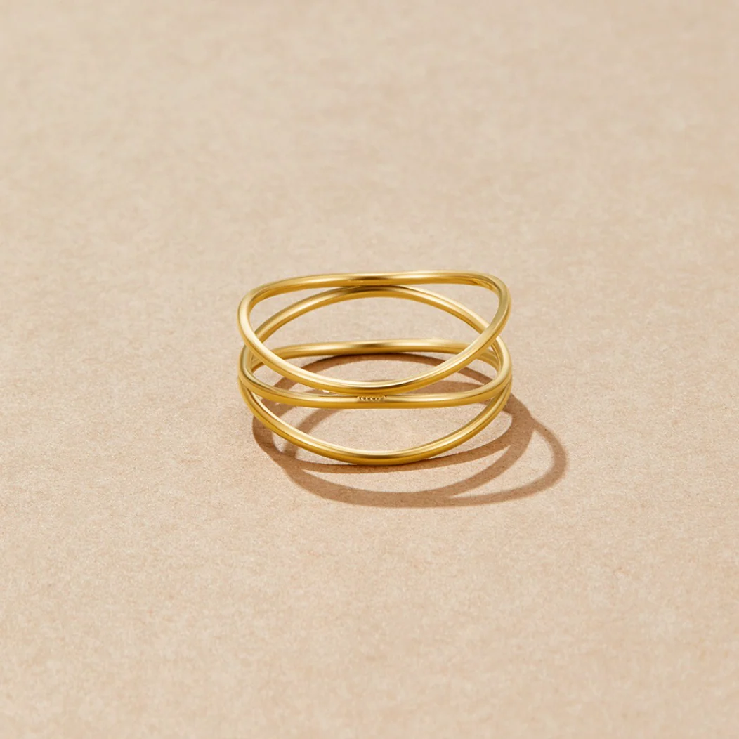 Gold Minimalist Wrap Ring