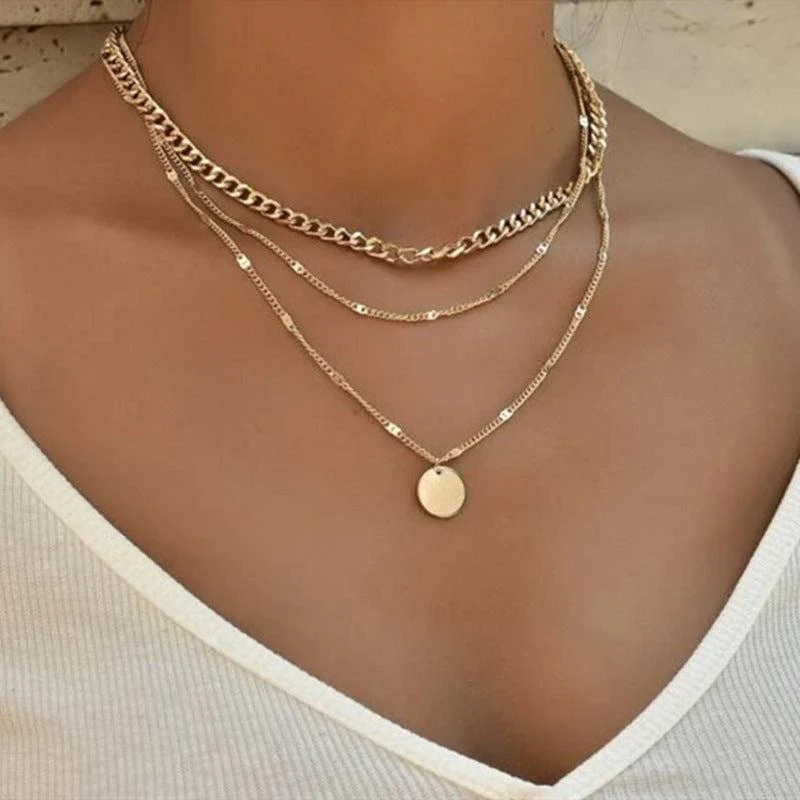 Gold and Silver Plated Necklace - Image 3