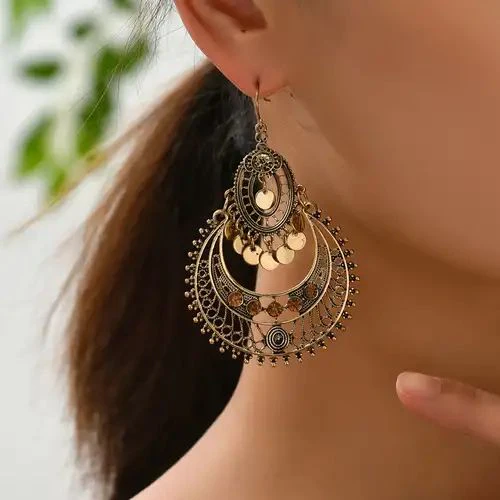 Goldmandala Vintage-Style Earrings
