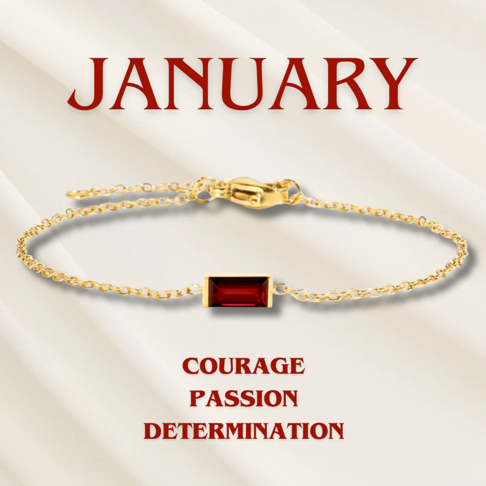 Heartline Birthstone Bracelet