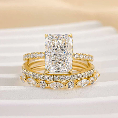 Jaily 3PC Wedding Ring Set - Image 4