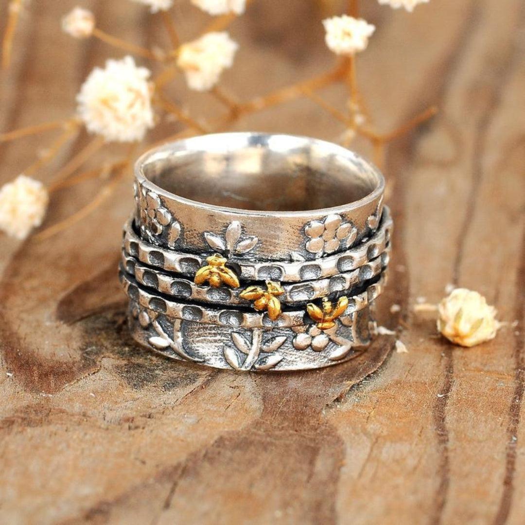 Small Bee Blossom Ring - Image 5