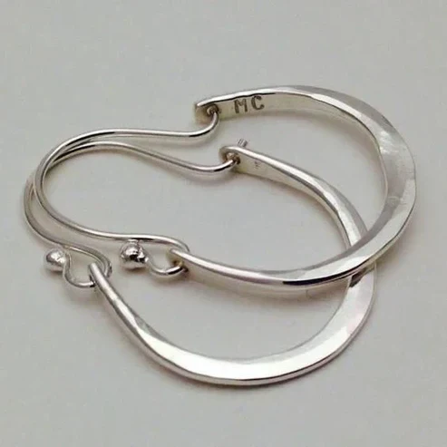 Lunar Halo Hoop Earrings