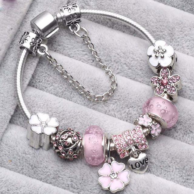 Pink Vintage Silver Bracelets - Image 2