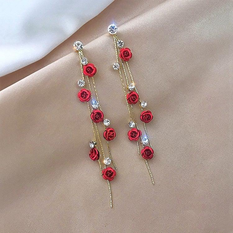 Rose Cascade Earrings - Image 3