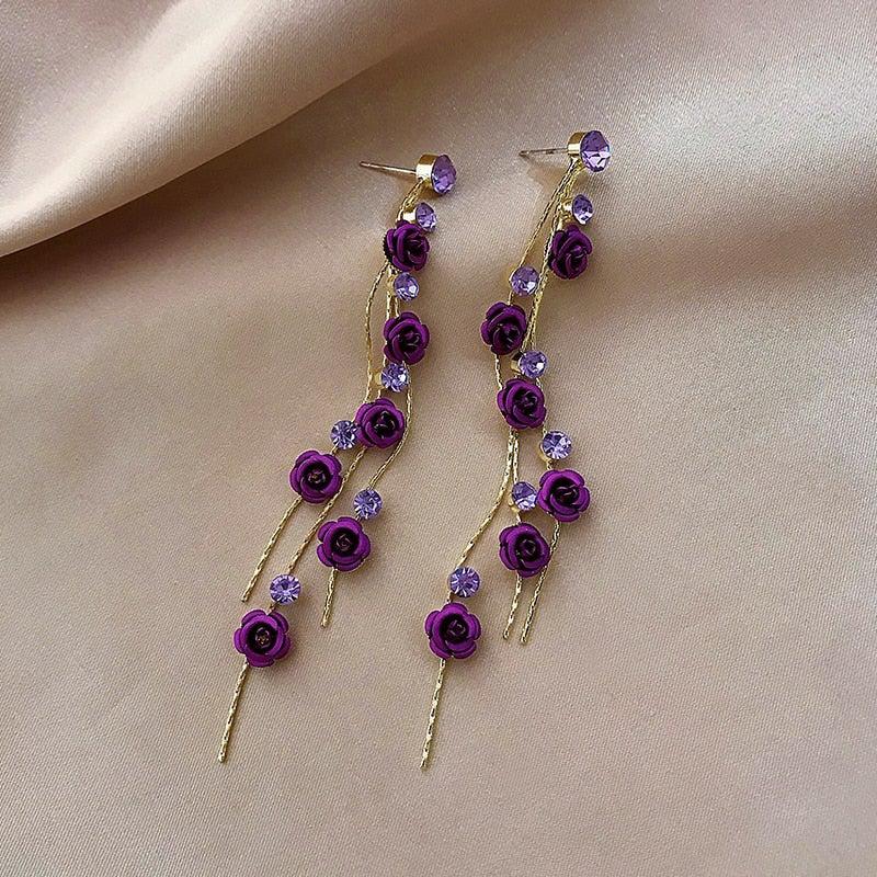 Rose Cascade Earrings - Image 4