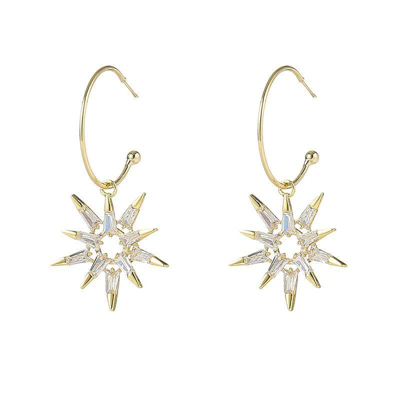 Star Earrings in Gold and Silver - Image 2
