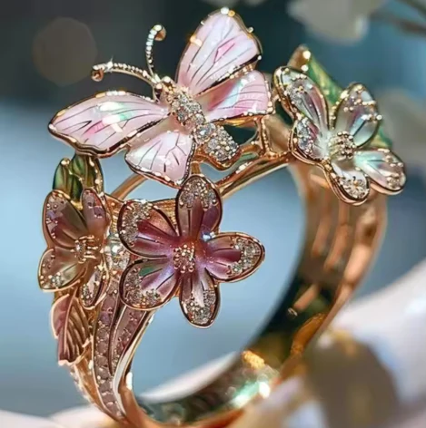 Vintage Golden Prifddinas Floral Ring - Image 11