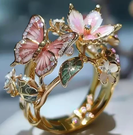 Vintage Golden Prifddinas Floral Ring - Image 4