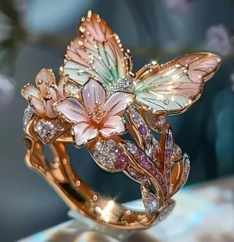 Vintage Golden Prifddinas Floral Ring - Image 6