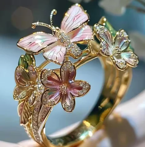 Vintage Golden Prifddinas Floral Ring - Image 7