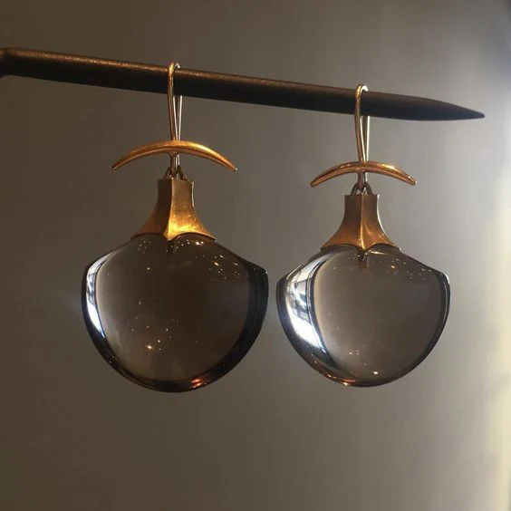 Vintage Cosmic Crystal Earrings