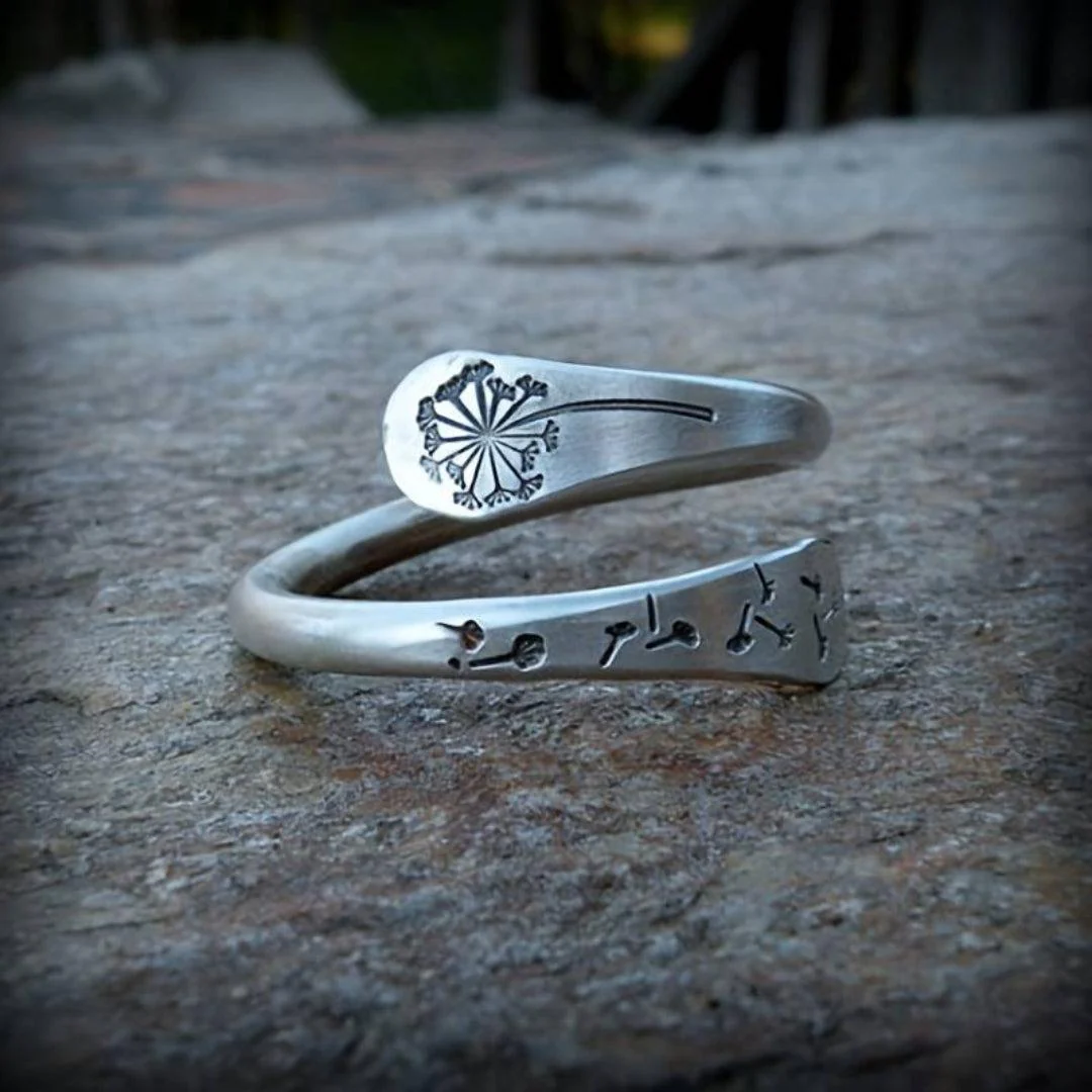Vintage Open Dandelion Ring