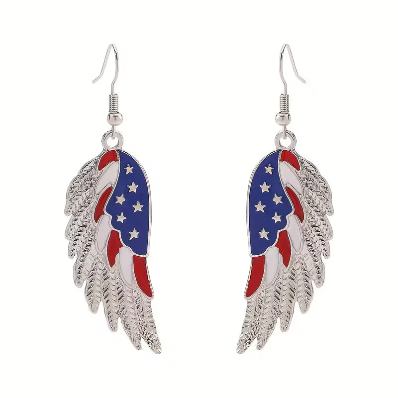 Wings of Timeless Liberty Drop Earrings